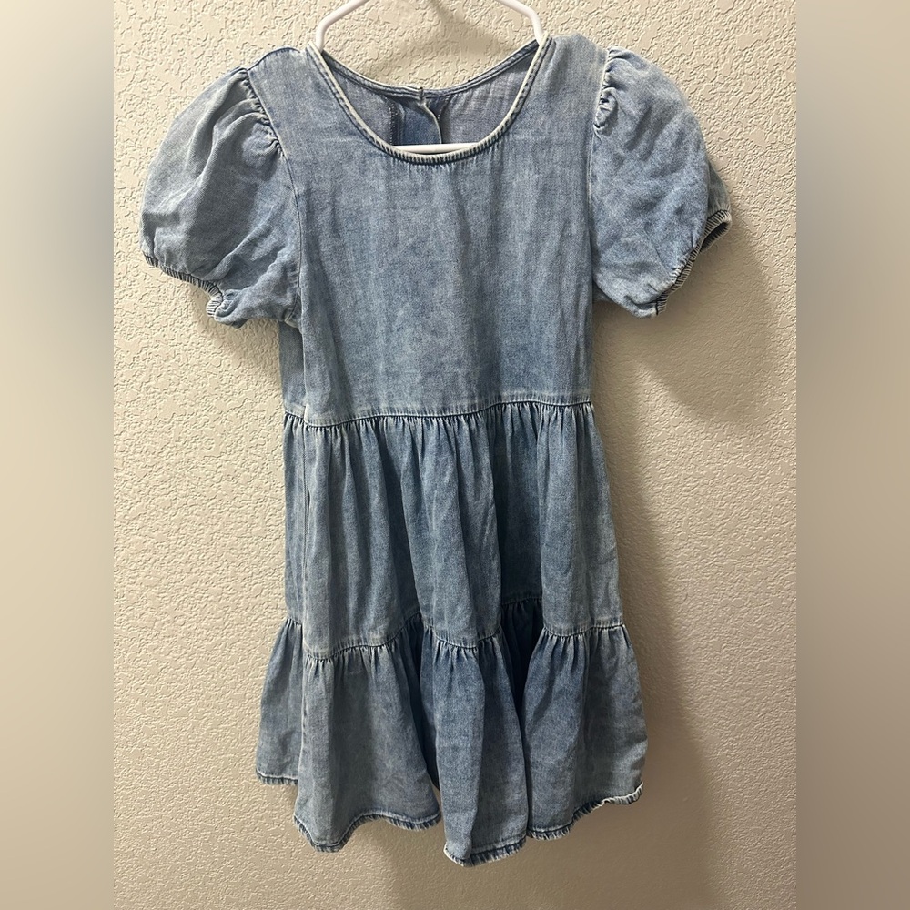 Denim Blue Kids Dress